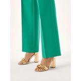 Kazar - Gouden Sandalen - Dames - Leer - Blokhak en Bedekte Hiel