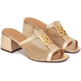 Kazar - Muiltjes - Geel - Leer - Opengewerkte Band