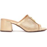 Kazar - Muiltjes - Geel - Leer - Opengewerkte Band