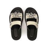 Kazar - Muiltjes - Wit - Leer