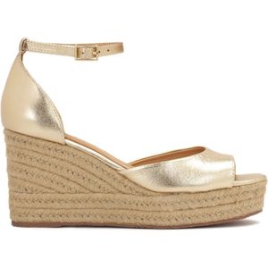 Sandalen - Goud - Jute - Schapenleer