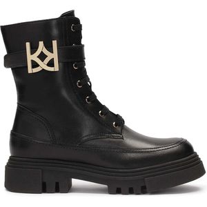 Ladies’ military-style leather ankle boots