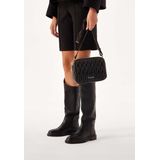 Kazar - Dames Schoenen - Zwart - Leer - Platte Instap Lederen Laarzen