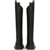 Kazar - Dames Schoenen - Zwart - Leer - Platte Instap Lederen Laarzen