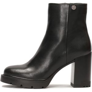 Kazar - Laarzen - Zwart - Leer - Ritslaarzen met Ronde Neus