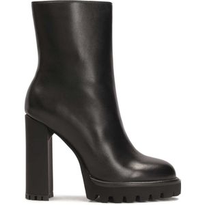 Kazar - Zwarte Laarzen - Leer - Hoge Schacht - Dikke Zool