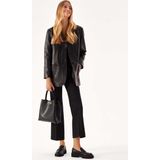 Kazar - Zwarte Semi-loafers - Leer - Casual Stijl - Sportief Comfort