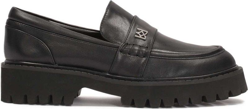 Kazar - Zwarte Semi-loafers - Leer - Casual Stijl - Sportief Comfort