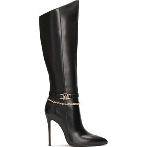 Kazar - Hoge Stiletto Laarzen - Zwart - Leer