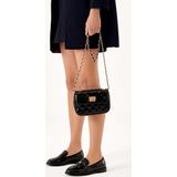 Kazar - Schoenen - Dames - Zwart - Leer - Gelakte Loafers met Quilten