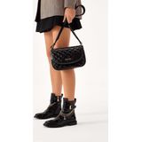 Laarzen - Zwart - Lakleer - Met Zilver- en Goudkleurige Kettingen