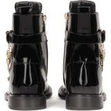 Laarzen - Zwart - Lakleer - Met Zilver- en Goudkleurige Kettingen