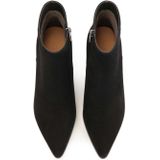 Kazar - Schoenen - Dames - Zwart - Suède - Puntige Laarzen