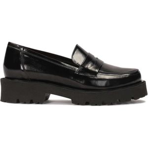 Loafers - Effen - Leer - Blokhak - Met Plateau