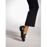 Kazar - Loafers - Zwart - Leer - Lichtgewicht Instapschoenen met Sieradenversiering