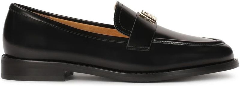 Kazar - Loafers - Zwart - Leer - Lichtgewicht Instapschoenen met Sieradenversiering