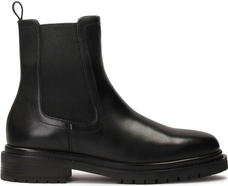 Kazar - Tijdloze Pantoffels - Zwart - Leer