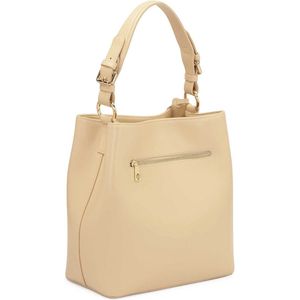 Kazar, Tassen, Dames, Beige, ONE Size, Leer, Elegante leren hand- en schoudertas