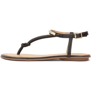 Flat - Flip Flop Sandalen - Goud - Leer
