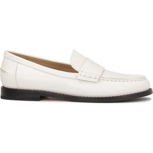 Slip-on leather half shoes on a comfortable sole