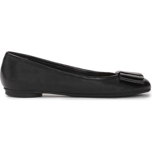 Kazar - Ballerina's - Zwart - Leer