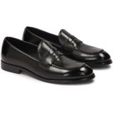 Kazar - Zwarte Leren Heren Penny Loafers