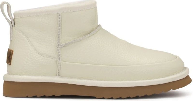 Kazar - Snowboots - Beige - Gevoerd met Schapenwol - Instap Bovenwerk