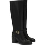 Kazar - Leren Laarzen - Zwart - Dames - Met Brede Hak