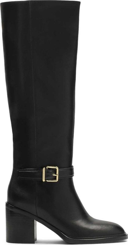 Kazar - Leren Laarzen - Zwart - Dames - Met Brede Hak