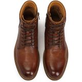 Herenlaarzen - Bruin - Leer - Hoog met Rits en Veters