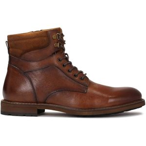 Herenlaarzen - Bruin - Leer - Hoog met Rits en Veters