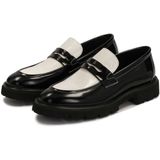 Kazar Studio Instappers 'Penny'  zwart / wit