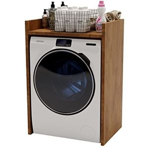 MRBLS Wasmachinekast, bovenbouwkast voor wasmachine, droger, wasdroger, badkamermeubel, wasmachinekast, vele kleuren, 66 x 97 x 48 cm (retro)