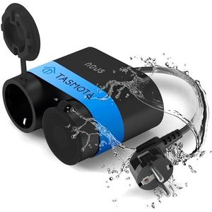 Tasmota - A4T - Slimme Buitenstopcontact - IP44 Waterdicht - 16 A met Stroommeter en Timer