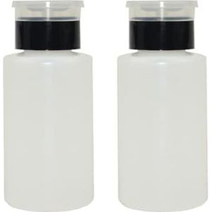 LALILL 2 stuks dispenser pompdispenser - pompflesset voor vloeistoffen - nagellakverwijderaar, manicure - 200 ml