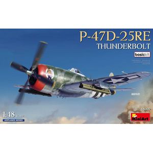 1:48 MiniArt 48009 P-47-D25RE Thunderbolt Basic Kit Plastic Modelbouwpakket