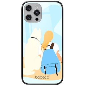 BABACO ERT Group mobiele telefoonhoes voor Apple iPhone 13 Mini origineel en officieel gelicentieerd hondenpatroon 003 gehard glas, beschermhoes