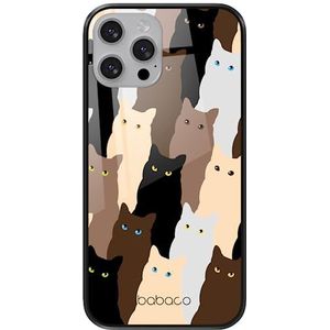 ERT GROUP mobiel telefoonhoesje voor Apple Iphone 13 MINI origineel en officieel erkend Babaco patroon Cats 001 gemaakt van gehard glas, beschermhoes