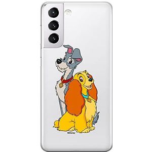 ERT GROUP Samsung S21 Original mobiele telefoonhoes en officieel gelicentieerd Disney Lady and the Tramp 003-patroon geschikt voor mobiele telefoonvorm, gedeeltelijk bedrukt