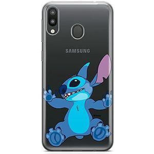 ERT GROUP Mobiele telefoonhoes voor Samsung M20 Origineel en officieel gelicentieerd Disney Stich patroon 021 Perfect geschikt voor de vorm van de mobiele telefoon, gedeeltelijk bedrukt