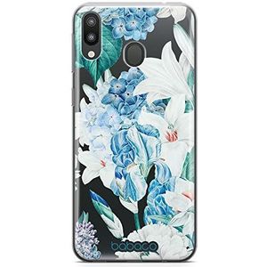 BABACO ERT Group Coque de téléphone Portable pour Samsung M20 Original et sous Licence Officielle Motif Flowers 026 Parfaitement adapté à la Forme du téléphone Portable, partiel imprimé