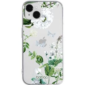 ERT GROUP mobiel telefoonhoesje voor Iphone 13 MINI origineel en officieel erkend Babaco patroon Flowers 030 optimaal aangepast aan de vorm van de mobiele telefoon, gedeeltelijk bedrukt