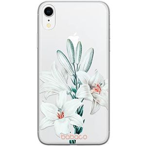ERT GROUP mobiel telefoonhoesje voor Iphone XR origineel en officieel erkend Babaco patroon Flowers 039 optimaal aangepast aan de vorm van de mobiele telefoon, gedeeltelijk bedrukt