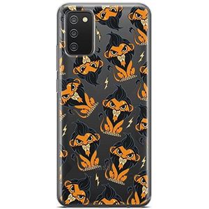 ERT GROUP mobiel telefoonhoesje voor Samsung A02S origineel en officieel erkend Disney patroon Scar 002 optimaal aangepast aan de vorm van de mobiele telefoon, gedeeltelijk bedrukt