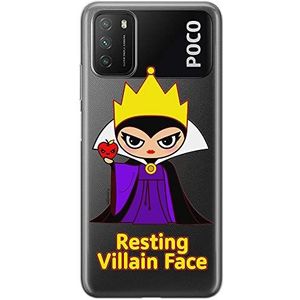 Ert Group Coque de protection pour Xiaomi REDMI 9T/ POCO M3 originale et sous licence officielle Disney, modèle The Evil Queen 002 adapté à la forme du smartphone, partiellement transparent