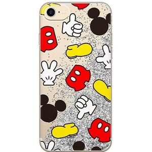 ERT GROUP mobiel telefoonhoesje voor Apple Iphone 7/8/ SE 2/ SE 3 origineel en officieel erkend Disney patroon Mickey 046 optimaal, met glitter overloopeffect