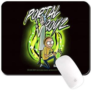 ERT GROUP Rick and Morty originele en officieel gelicentieerde muismat voor pc, Rick and Morty 006, zwart, computermuismat, antislip, 220 mm x 180 mm