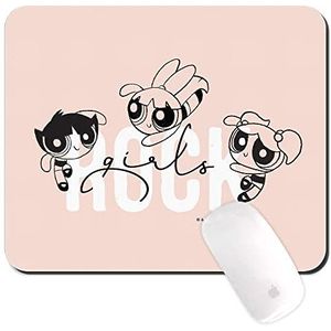 Origineel en officieel gelicentieerd door Powerpuff Girls muismat voor pc, patroon Powerpuff Girls 039, computermuismat, antislip, 220 mm x 180 mm