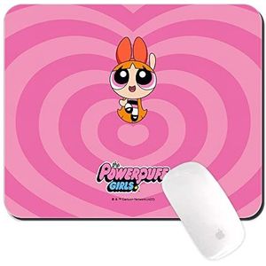 Origineel en officieel gelicentieerd door Powerpuff Girls muismat voor pc, patroon Powerpuff Girls 004, computermuismat, antislip, 220 mm x 180 mm
