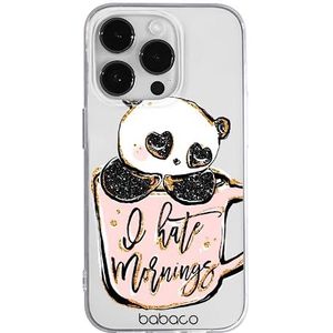 ERT GROUP mobiel telefoonhoesje voor Apple Iphone 14 PRO MAX origineel en officieel erkend Babaco patroon Panda 005 optimaal aangepast aan de vorm van de mobiele telefoon, gedeeltelijk bedrukt